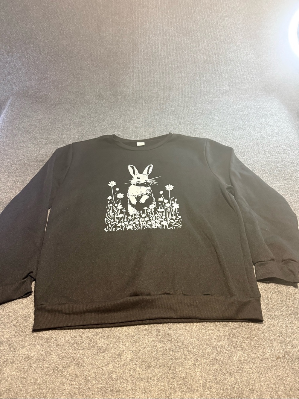 Black Rabbit Graphic Sweatshirt - Women